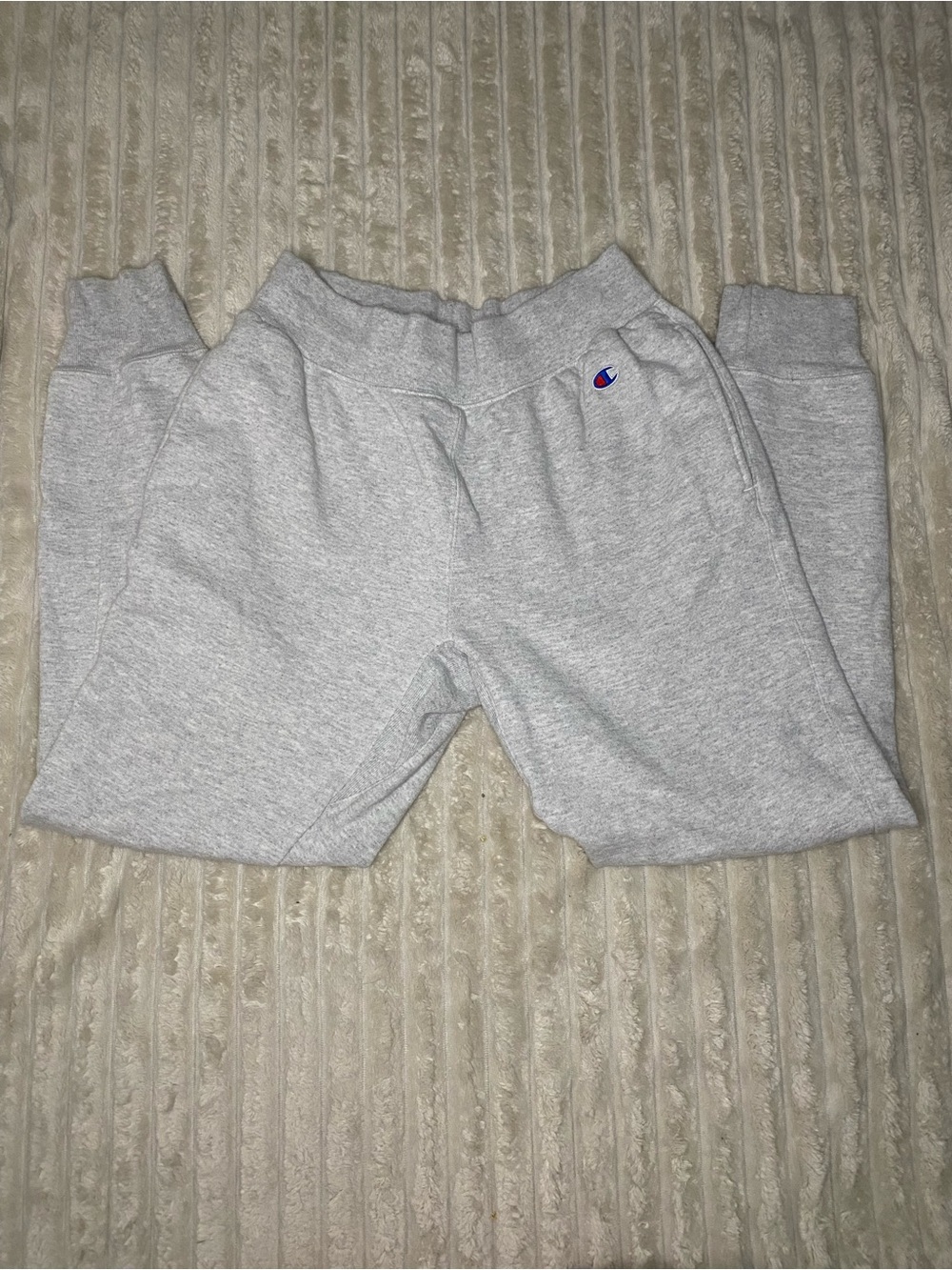 Champion Gray Men's Joggers with Embroidered Logo Size Medium